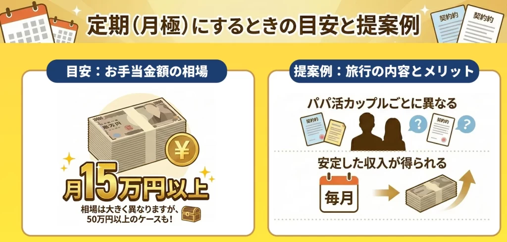 定期（月極）にするときの目安と提案例