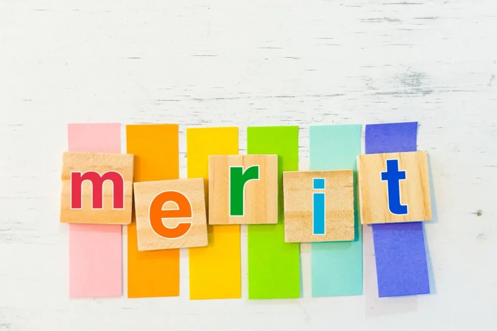 メリットの付箋