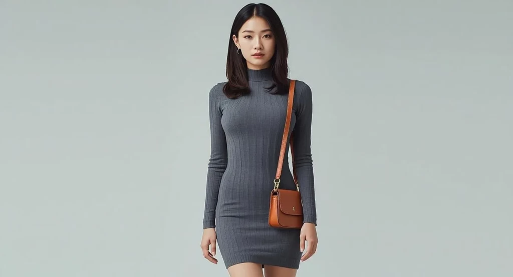 安心感と非日常感を両立させるコーデの女性の画像