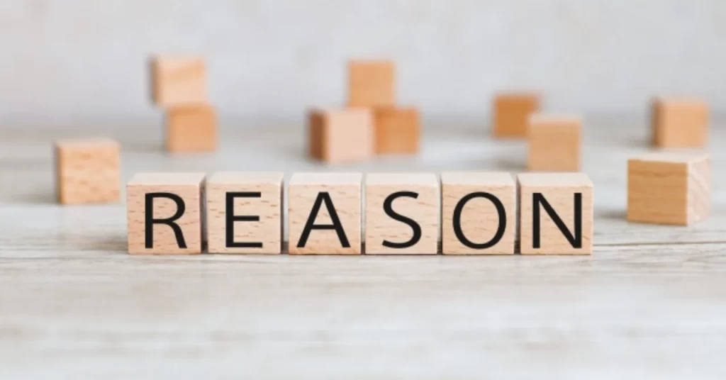 ブロックにREASONと書かれている