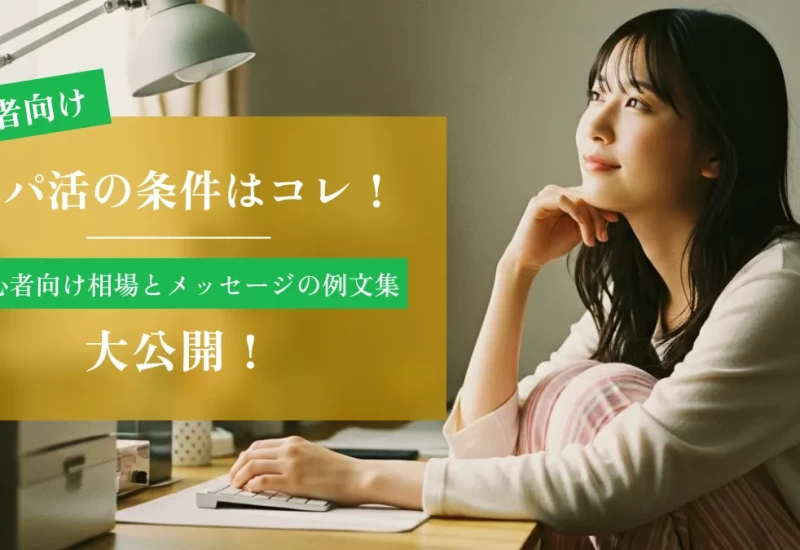 パパ活の条件はコレ！初心者向け相場とメッセージの例文集を大公開