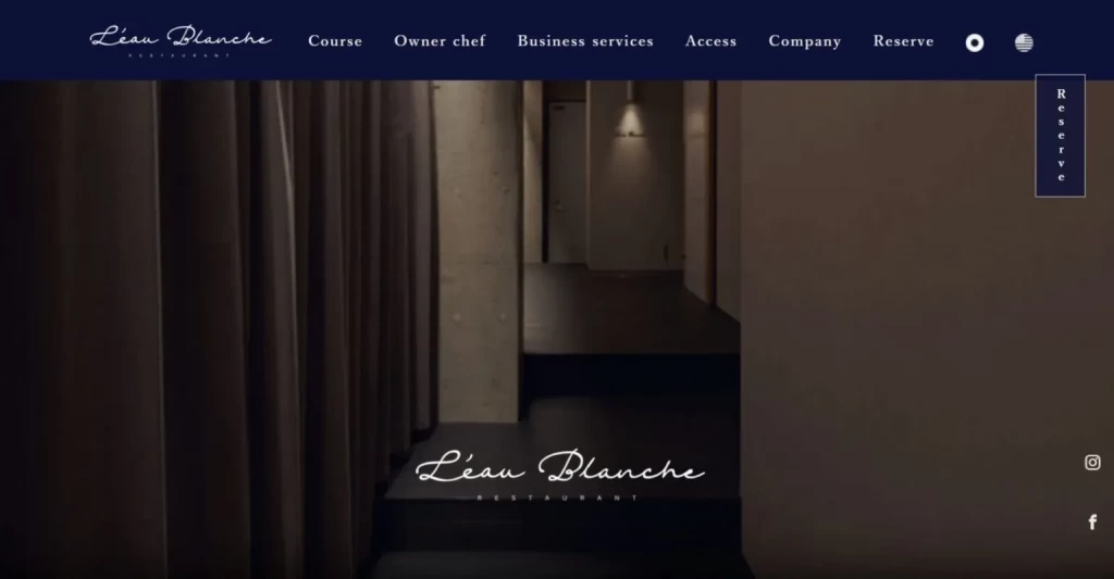 alt：L’eau Blanche公式サイト